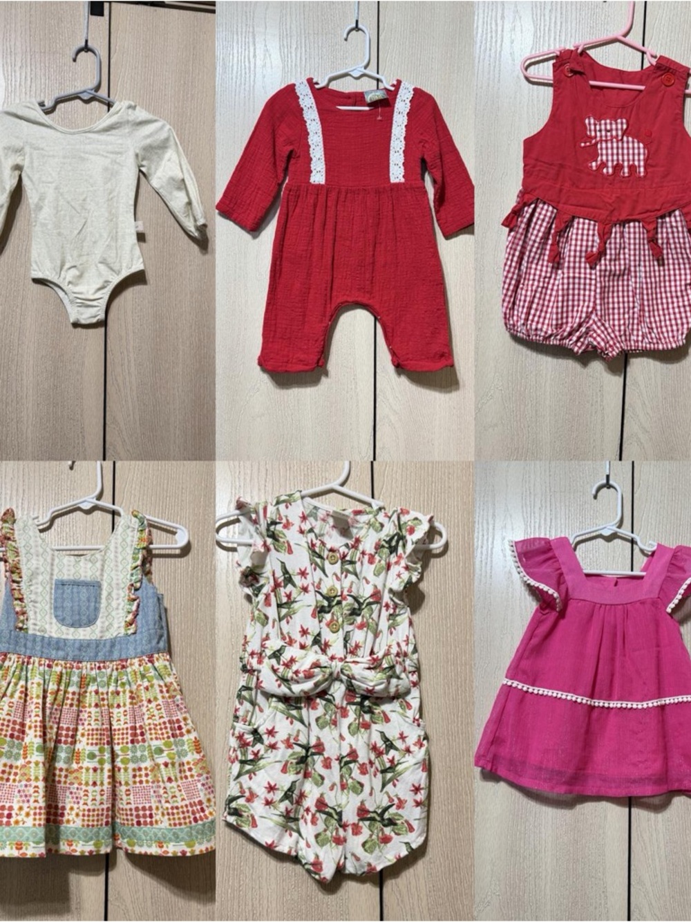 Mixed Boutique Baby Girl Clothing Bundle - Reds, Pink, Cream, Floral